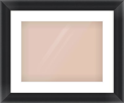 Black Cushion Frame for 400 × 300mm artwork, with Smooth White Single Mount