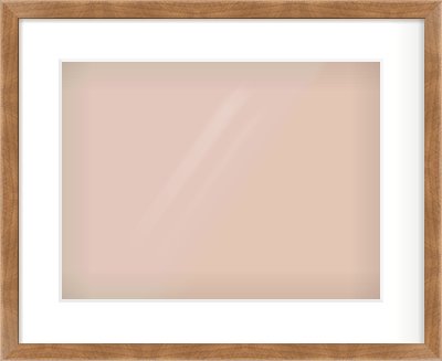 Brushed Bronze with Black Sides Flat Frame for 40 × 30cm artwork, with Smooth White Single Mount