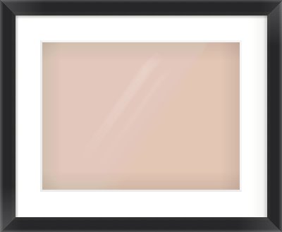 Black Angle Frame for 40 × 30cm artwork, with Smooth White Single Mount