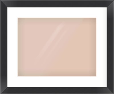 Black Bevel Frame for 40 × 30cm artwork, with Smooth White Single Mount