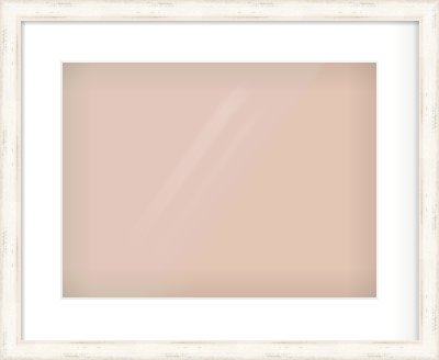 White Scoop Frame for 40 × 30cm artwork, with Smooth White Single Mount
