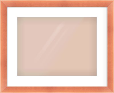 Bronze Flat Frame for 40 × 30cm artwork, with Smooth White Single Mount