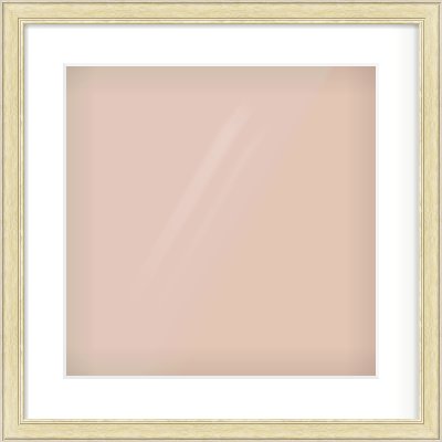 Ivory Reverse Frame for 40 × 40cm artwork, with Smooth White Single Mount