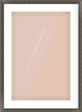 Black Scoop Frame for 40 × 60cm artwork, with Smooth White Single Mount