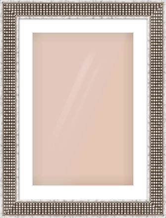Silver Flat Frame for 40 × 60cm artwork, with Smooth White Single Mount