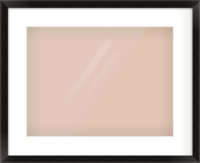 Black Wood Grain Flat Frame for 406 × 305mm artwork, with Smooth White Single Mount