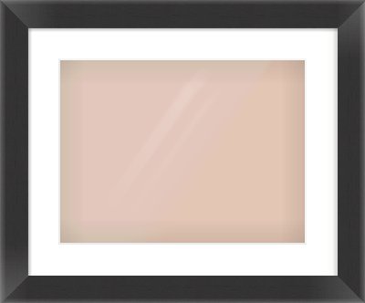 Black Reverse Frame for 406 × 305mm artwork, with Smooth White Single Mount