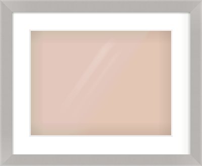 Grey Flat Frame for 406 × 305mm artwork, with Smooth White Single Mount