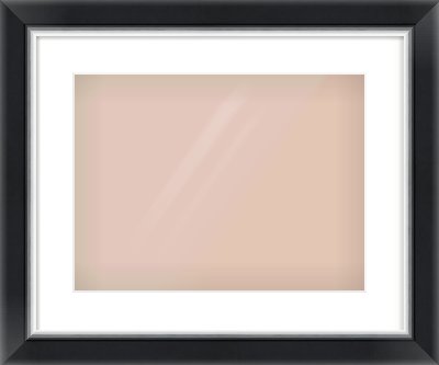 Black/Silver Reverse Frame for 406 × 305mm artwork, with Smooth White Single Mount