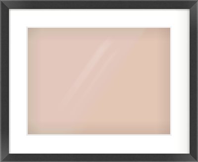 Black Flat Frame for 406 × 305mm artwork, with Smooth White Single Mount