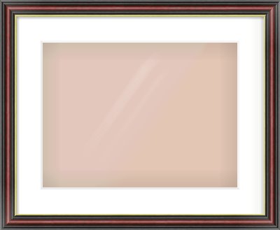 Brown Reverse Frame for 406 × 305mm artwork, with Smooth White Single Mount