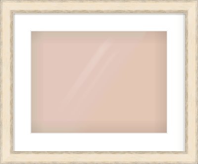 GOLD Flat Frame for 406 × 305mm artwork, with Smooth White Single Mount