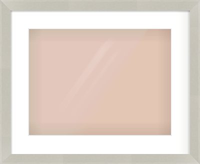 Grey Flat Frame for 406 × 305mm artwork, with Smooth White Single Mount