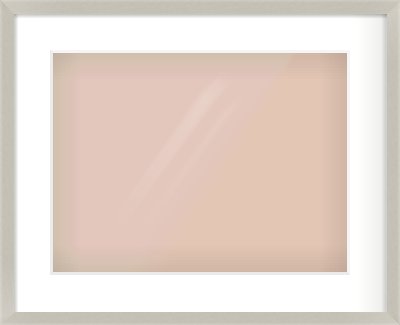 Grey Flat Frame for 406 × 305mm artwork, with Smooth White Single Mount
