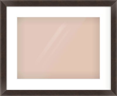 Brown Bevel Frame for 406 × 305mm artwork, with Smooth White Single Mount