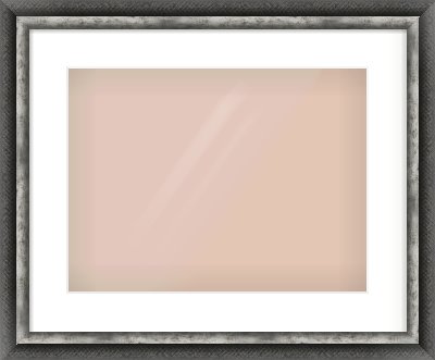 Black / Pewter Reverse Frame for 406 × 305mm artwork, with Smooth White Single Mount