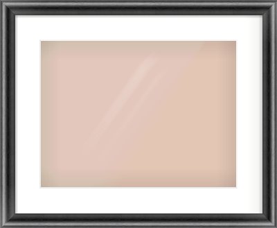 Black Cushion Frame for 406 × 305mm artwork, with Smooth White Single Mount