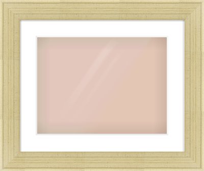 Silver Flat Frame for 406 × 305mm artwork, with Smooth White Single Mount