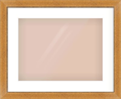 Rustic Medium Oak Reverse Frame for 406 × 305mm artwork, with Smooth White Single Mount