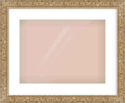Light Brown Decorative Frame for 406 × 305mm artwork, with Smooth White Single Mount