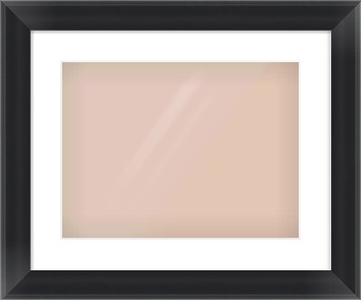 Black Cushion Frame for 406 × 305mm artwork, with Smooth White Single Mount