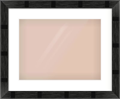Black Flat Frame for 406 × 305mm artwork, with Smooth White Single Mount