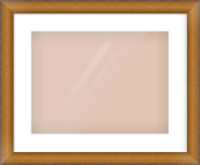 Bronze Cushion Frame for 406 × 305mm artwork, with Smooth White Single Mount