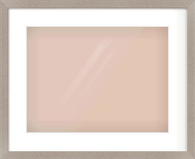 Silver & Black Sided Flat Frame for 406 × 305mm artwork, with Smooth White Single Mount