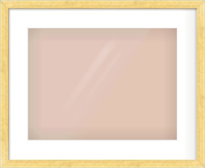 Brushed Gold with Black Sides Flat Frame for 406 × 305mm artwork, with Smooth White Single Mount