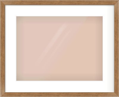 Brushed Bronze with Black Sides Flat Frame for 406 × 305mm artwork, with Smooth White Single Mount
