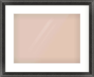 Black Cushion Frame for 406 × 305mm artwork, with Smooth White Single Mount