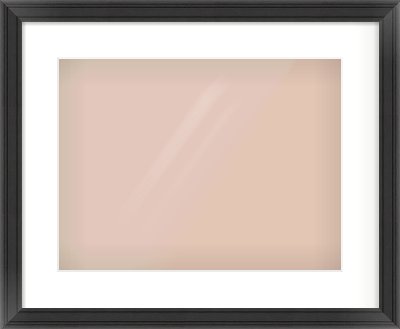 Black Scoop Frame for 406 × 305mm artwork, with Smooth White Single Mount