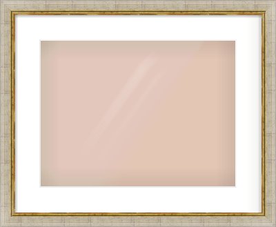 Silver Foil Flat Frame for 406 × 305mm artwork, with Smooth White Single Mount