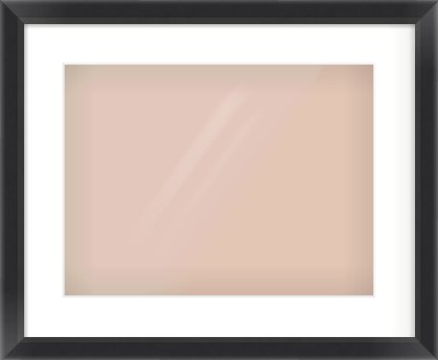 Black Angle Frame for 406 × 305mm artwork, with Smooth White Single Mount