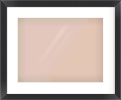 Black Flat Frame for 406 × 305mm artwork, with Smooth White Single Mount
