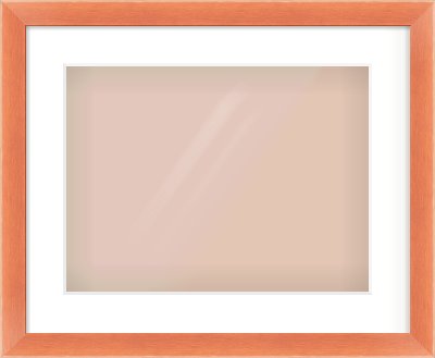 Bronze Flat Frame for 406 × 305mm artwork, with Smooth White Single Mount