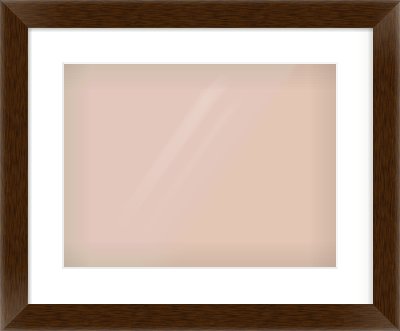 Wenge Flat Frame for 406 × 305mm artwork, with Smooth White Single Mount