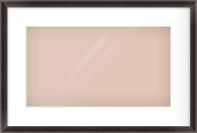Black Cushion Frame for 16 × 9in artwork, with Smooth White Single Mount