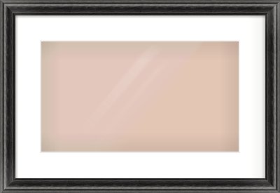 Black Cushion Frame for 16 × 9in artwork, with Smooth White Single Mount