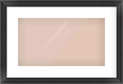 Black Scoop Frame for 16 × 9in artwork, with Smooth White Single Mount