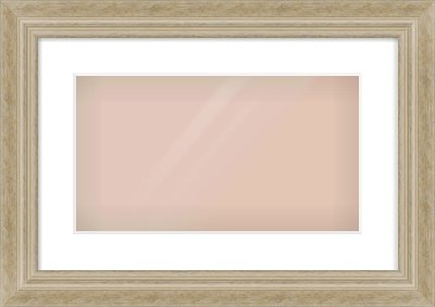 Ivory Scoop Frame for 16 × 9in artwork, with Smooth White Single Mount
