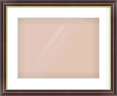Brown Reverse Frame for 16 × 12in artwork, with Smooth White Single Mount
