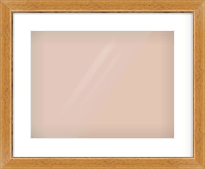 Rustic Medium Oak Reverse Frame for 16 × 12in artwork, with Smooth White Single Mount