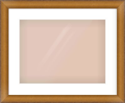 Bronze Cushion Frame for 16 × 12in artwork, with Smooth White Single Mount