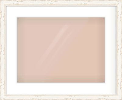 White Scoop Frame for 16 × 12in artwork, with Smooth White Single Mount