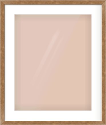 Brushed Bronze with Black Sides Flat Frame for 16 × 20in artwork, with Smooth White Single Mount