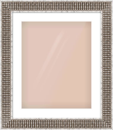 Silver Flat Frame for 16 × 20in artwork, with Smooth White Single Mount