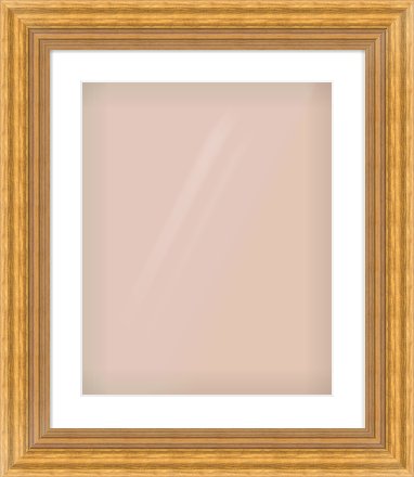 Gold Reverse Frame for 16 × 20in artwork, with Smooth White Single Mount