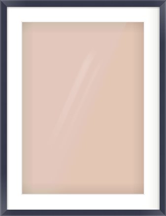 Navy Paint Flat Frame for 420 × 594mm artwork, with Smooth White Single Mount