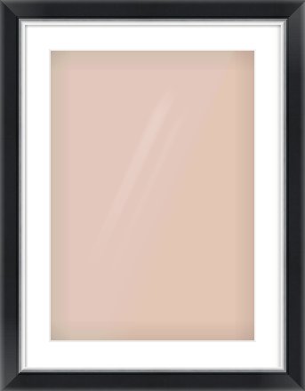 Black/Silver Reverse Frame for 420 × 594mm artwork, with Smooth White Single Mount